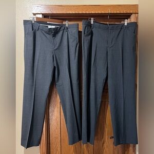 GAP Charcoal Perfect Trousers- 2 pairs